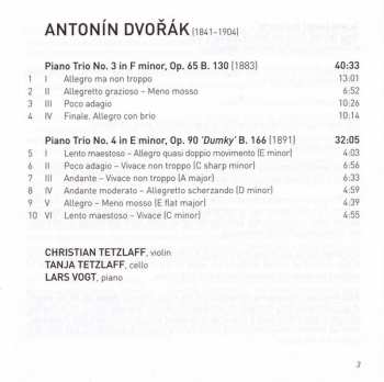 CD Antonín Dvořák: Piano Trios Nos 3 & 4, 'Dumky' 195831