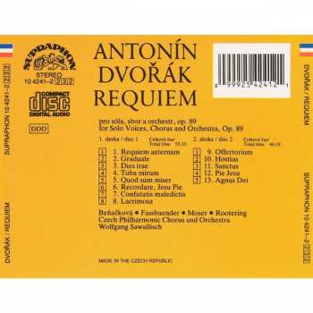 2CD Antonín Dvořák: Requiem 50704