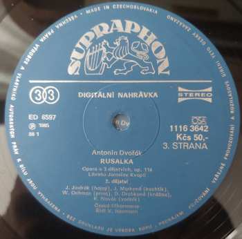 3LP/Box Set Antonín Dvořák: Rusalka