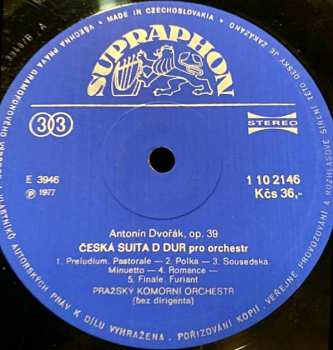 LP Antonín Dvořák: Serenáda E Dur / Česká Suita D Dur 524683