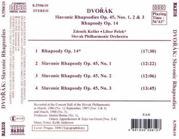 CD Antonín Dvořák: Slavonic Rhapsodies 306222