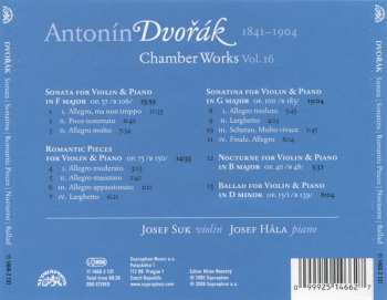 CD Antonín Dvořák: Sonata / Sonatina / Romantic Pieces / Nocturno / Ballad 414153