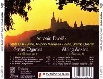 CD Antonín Dvořák: String Quartet (In E Flat Major, Op. 51), String Sextet (In A Major, Op. 48)