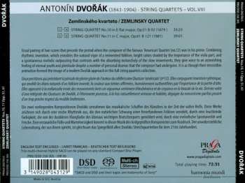 SACD Antonín Dvořák: String Quartet No. 10 Op.51 / String Quartet No. 11 Op. 61 538504