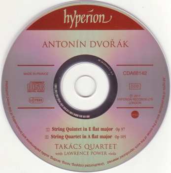 CD Antonín Dvořák: String Quartet Op 105 ∙ String Quintet Op 97