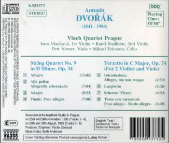 CD Antonín Dvořák: String Quartet, Op. 34 / Terzetto, Op. 74 424819