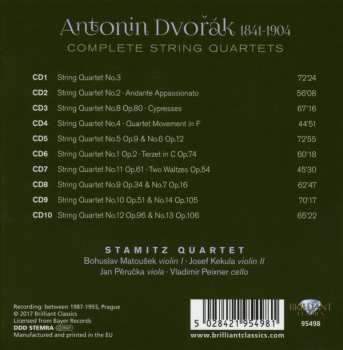 10CD/Box Set Antonín Dvořák: Complete String Quartets 323618