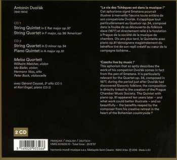 2CD Antonín Dvořák: String Quintets / String Quartets Opp.34 & 96 249755