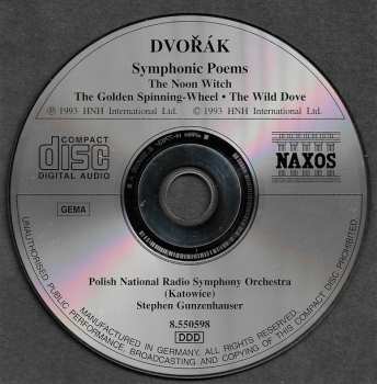 CD Antonín Dvořák: Symphonic Poems 318732