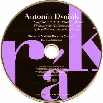 CD Antonín Dvořák: Symphonie Nº 9 En Mi Mineur, "Du Nouveau Monde" · Sérénade Pour Dix Instruments À Vent, Violoncelle Et Contrebasse En Ré Mineur 245934