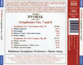 CD Antonín Dvořák: Symphonies Nos. 7 and 8 285167