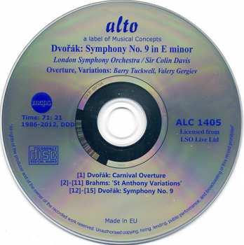 CD Antonín Dvořák: Symphony No. 9 'From The New World', Carnival Overture, Variations On A Theme By Haydn 326007