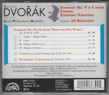 CD Antonín Dvořák: Symphony No. 9 / Symphonic Variations / Carnival 35439