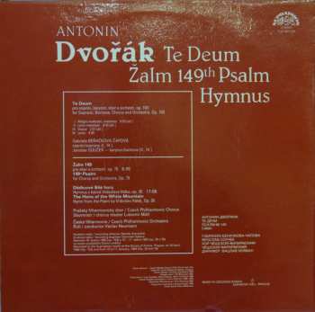 LP Antonín Dvořák: Te Deum / 149th Psalm / Hymnus 278384