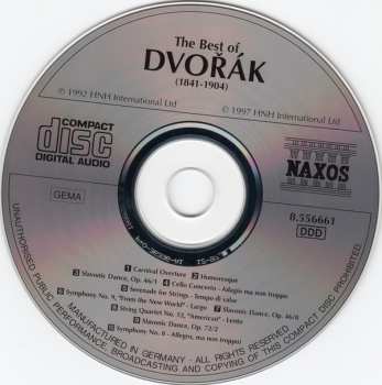CD Antonín Dvořák: The Best Of Dvořák 422714