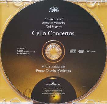 CD Antonín Kraft: Cello Concertos 6655