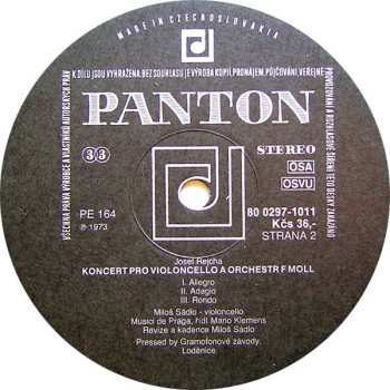 LP Antonín Vranický: Concertos For Cello And Orchestra