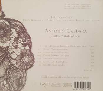 CD Antonio Caldara: Cantate, Sonate Ed Arie DIGI 183192