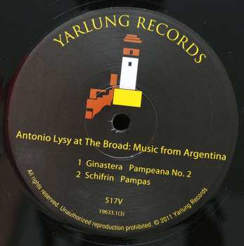 LP Antonio Lysy: Antonio Lysy At The Broad: Music From Argentina 64266