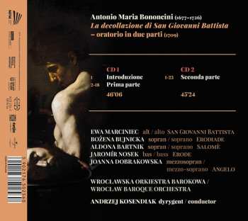 2CD Antonio Maria Bononcini: La Decollazione Di San Giovanni Battista 344625
