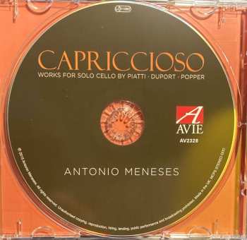 CD Antonio Meneses: Capriccioso. Works For Solo Cello By Piatti - Duport - Popper 336105