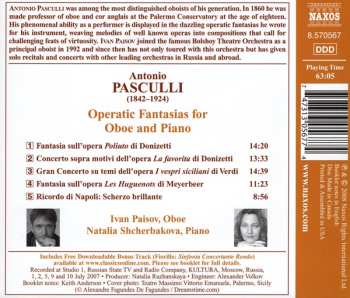 CD Antonio Pasculli: Operatic Fantasias For Oboe And Piano 466751