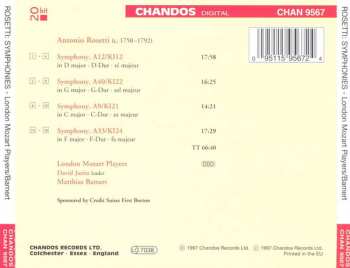 CD Antonio Rosetti: Symphonies 292989