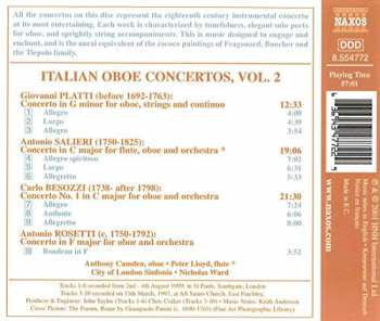 CD Antonio Salieri: Italian Oboe Concertos Vol. 2 147747