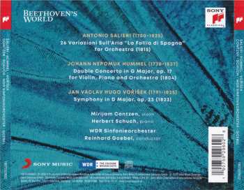 CD Antonio Salieri: Salieri ∙ Hummel ∙ Voříšek 3902