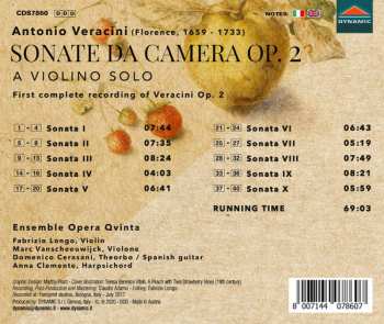 CD Antonio Veracini: Sonate Da Camera Op. 2 300075