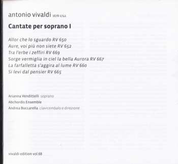 CD Antonio Vivaldi: Cantate Per Soprano I 419318