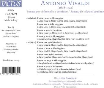 CD Antonio Vivaldi: Sonate Per Violoncello E Continuo 457740