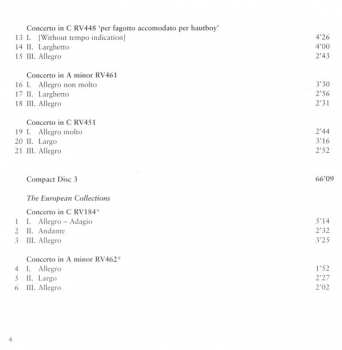 3CD Antonio Vivaldi: Complete Oboe Concertos 300202