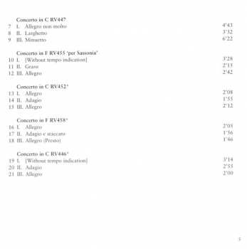3CD Antonio Vivaldi: Complete Oboe Concertos 300202