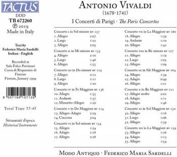 CD Antonio Vivaldi: I XII Concerti Di Parigi 336571