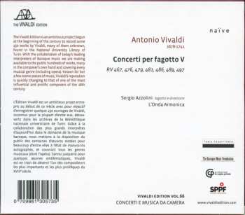 CD Antonio Vivaldi: Concerti Per Fagotto V 300216
