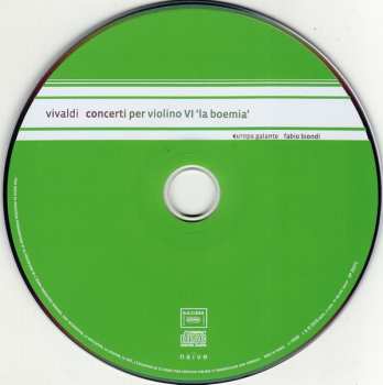 CD Antonio Vivaldi: Concerti Per Violino VI ‘La Boemia’ 291156