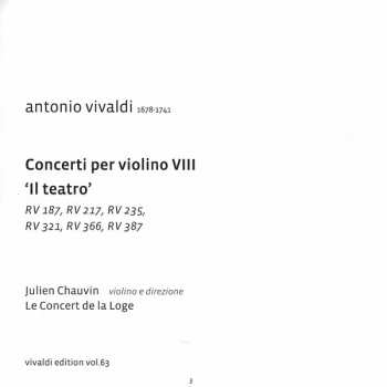CD Antonio Vivaldi: Concerti Per Violino VIII 'Il Teatro' 122051