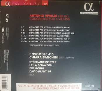 CD Antonio Vivaldi: Concertos for 4 Violins 156697