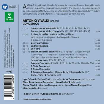 16CD/Box Set Antonio Vivaldi: Concertos For Mandolin, Viola D'amore, Violin "Con Titoli", Wind Instruments 185945