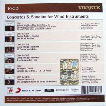 10CD/Box Set Antonio Vivaldi: Concertos & Sonatas For Wind Instruments 284742