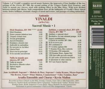 CD Antonio Vivaldi: Dixit Dominus, RV 595 • Gloria, RV 588 • Nulla In Mundo Pax Sincera 248722