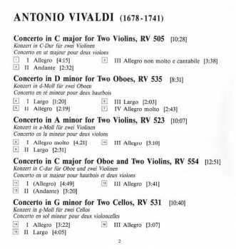 CD Antonio Vivaldi: Double Concertos 307896