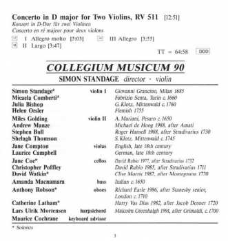 CD Antonio Vivaldi: Double Concertos 307896