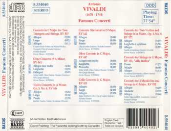 CD Antonio Vivaldi: Famous Concerti for Two Trumpets, Oboe, Violins, Cello, Mandolins 235280