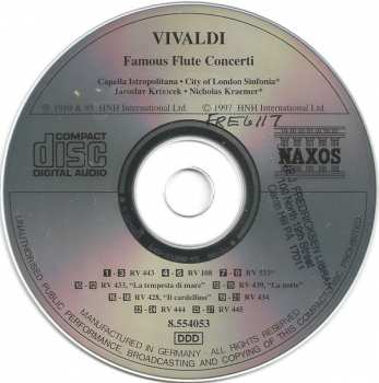 CD Antonio Vivaldi: Famous Flute Concerti 297835