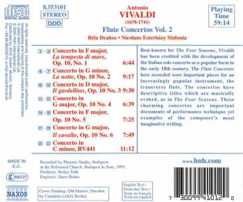 CD Antonio Vivaldi: Flute Concertos. Volume 2 232114