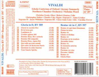 CD Antonio Vivaldi: Gloria RV 589 • Beatus Vir RV 597 239187