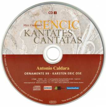 3CD/DVD Antonio Vivaldi: Kantates 320861