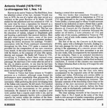 CD Antonio Vivaldi: La Stravaganza, Vol. 1 221546